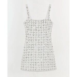 SIMKHAI Ziva Dress - White Sequin